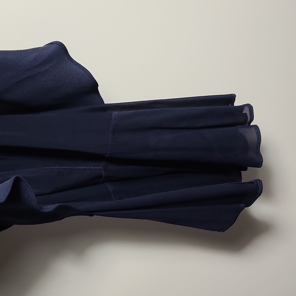 THEYSKENS' THEORY' Silk Midnight Blue Mini Dress Size US 6 EUR 40 - Picture 5 of 16